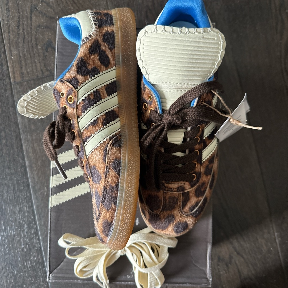 Wales Bonner cheetah print samba adidas. New with tags and extra laces.